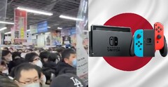 Le réapprovisionnement de PS5 a attiré une foule au Japon, mais le Switch reste le champion des ventes. (Source de l'image : @AJapaneseDream/WorldGrain/Nintendo)