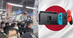 Le réapprovisionnement de PS5 a attiré une foule au Japon, mais le Switch reste le champion des ventes. (Source de l&#039;image : @AJapaneseDream/WorldGrain/Nintendo)