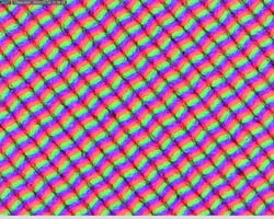 Une grille de pixels mate et granuleuse