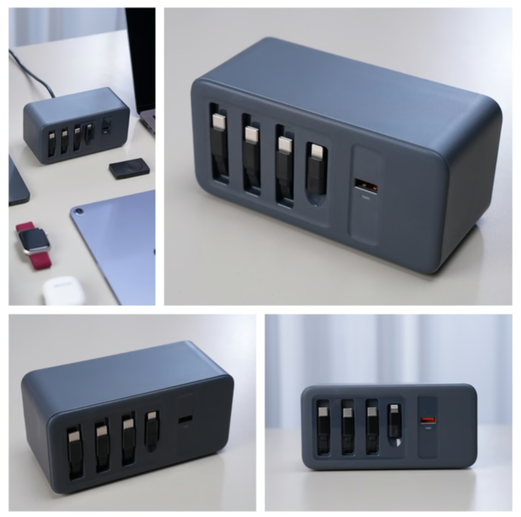 La solution de charge 4 en 1 Muitavy 200W. (Source de l'image : Muitavy)