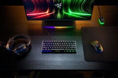 Le Huntsman Mini Analog s&#039;appuie sur le clavier 60% que Razer a dévoilé en 2020. (Image source : Razer)