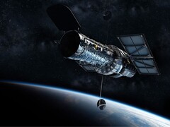 Illustration d'artiste montrant le télescope Hubble. (Source de l'image : Andrew-Art - Pixabay)