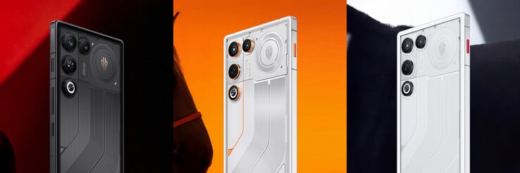 Trois options de couleur du téléphone (Image source : RedMagic)