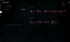 Asus Armory Crate : Profil de configuration