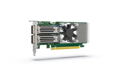 Le QXG-100G2SF-BCM offre des connexions 100GbE très rapides (Source de l'image : QNAP)