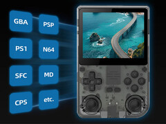 Powkiddy inclut une paire d'autocollants avec toutes les commandes de V20. (Source de l'image : Powkiddy)