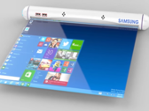 Rendu d'un appareil roulant Samsung. (Source : LetsGoDigital)