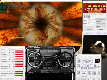 MSI RTX 2080 Gaming X Trio - Stress test avec FurMark (PT 111%).