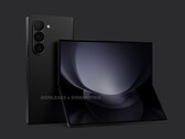 Le Galaxy Z Fold de cette année aura un design plus carré que son prédécesseur, tout en conservant un écran de 6,2 pouces. (Source de l'image : @OnLeaks &amp; SmartPrix)