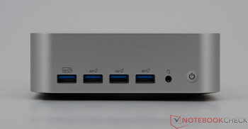 Geekom A7 Max - Connexions sur la face avant