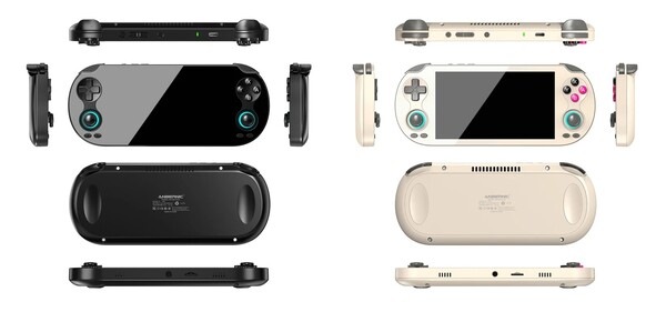 L'Anbernic RG Vita est disponible en noir et en gris rétro.