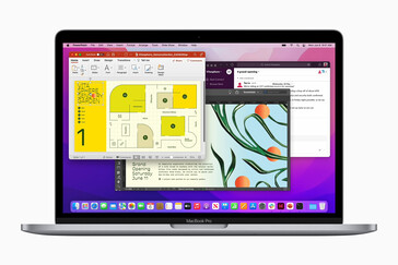 écran du MacBook Pro 2022 (image via Apple)