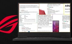 Des détails sur les ordinateurs portables Asus ROG Zephyrus M16 ont été divulgués par de nombreux détaillants. (Image source : Asus/Amazon/microaid - édité)