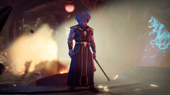 Un personnage Dragonborn en vue cinématique dans Baldur's Gate 3