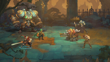 Image montrant une bataille dans Battle Chasers : Nightwar.