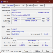 Carte mère CPU-Z