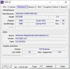 Carte mère CPU-Z