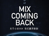 Le premier appareil Mi Mix depuis des années fera ses débuts le 29 mars. (Image source : Xiaomi - édité)