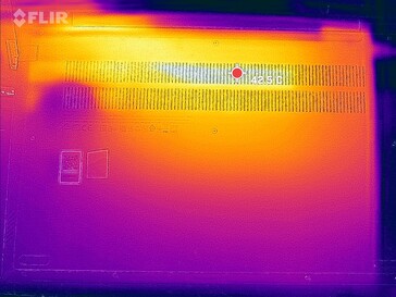 Image thermique de la surface inférieure