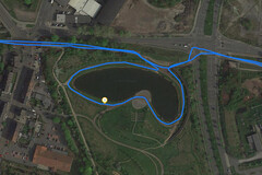GPS Xiaomi Mi 9T : autour d'un lac.