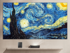 Le Hisense Laser TV L5K est un téléviseur laser pliable 4K. (Source de l'image : JD.com)