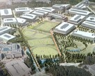 Rendu de la nouvelle conception du siège de Microsoft à Redmond.