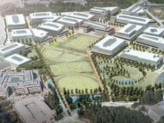 Rendu de la nouvelle conception du siège de Microsoft à Redmond.
