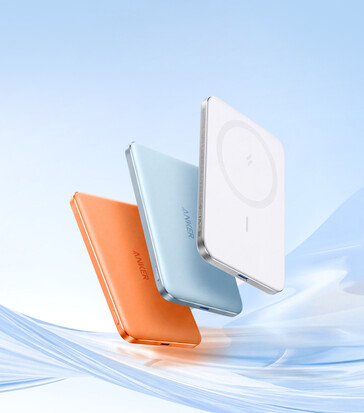 Les trois options de couleur du power bank