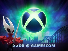 Bannière Xbox Gamescom 2025 avec Hornet de Hollow Knight : Silksong (Source de l'image : Xbox Wire, Team Cherry avec modifications)