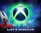 Bannière Xbox Gamescom 2025 avec Hornet de Hollow Knight : Silksong (Source de l'image : Xbox Wire, Team Cherry avec modifications)