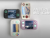 Anbernic vient de présenter le RG Cube en noir. (Source de l'image : Anbernic)