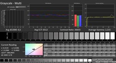 CalMAN : niveaux de gris (calibrés)