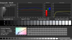 CalMAN : Niveaux de gris (calibrés)