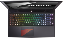 En test : l'Aorus X5 v7. Modèle de test fourni par Gigabyte.