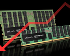 Modules DRAM Micron DDR5 (édité avec Canva).