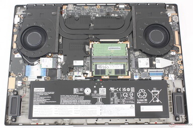 L'unité de refroidissement du Legion 7 16 peut supporter 145 Watts. (source de l'image : Notebookcheck)