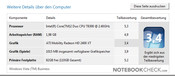 Acer TravelMate 6592G: Index de performance Vista