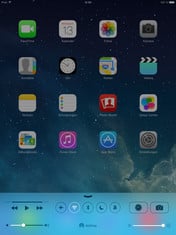 L'écran de démarrage de l'iPad Air.