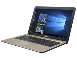 En test : l'Asus F540SA-XX087T. Modèle de test fourni par Notebooksbilliger.de.