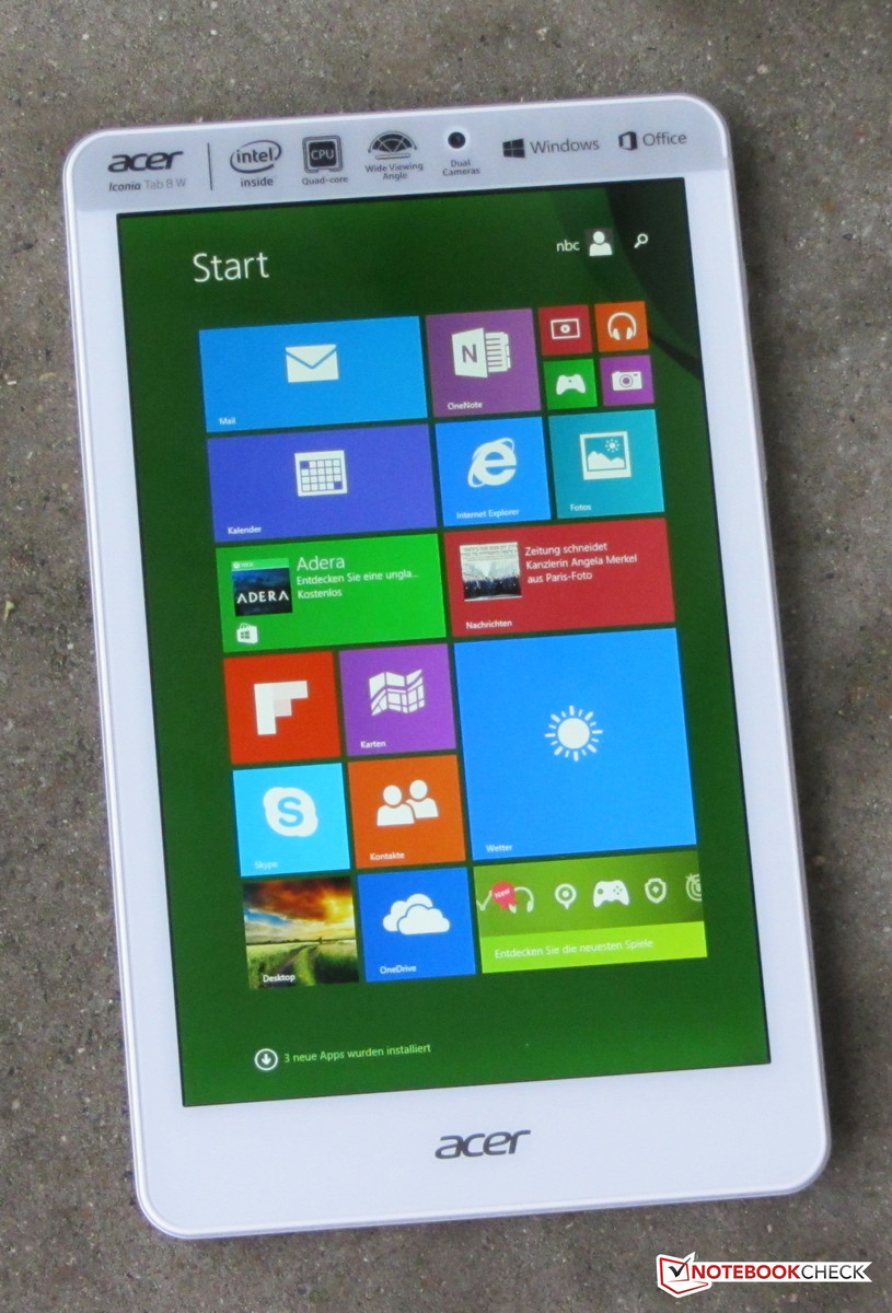 Courte critique de la Tablette Acer Iconia Tab 8 W W1-810