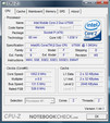 CPU-Z information de l'Asus U2E 1P017E