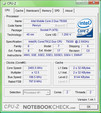 CPU-Z-Information of the Sony Vaio VGN-SZ71WN/C