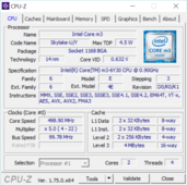 CPU Z summary