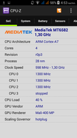 Informations système CPU-Z.