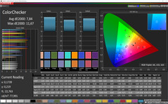 Mixed colors (target color space: Adobe RGB, profile: cinema)