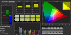 CalMAN Saturation (avant calibration).