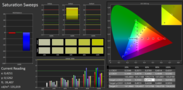 CalMAN Saturation Sweeps avec calibration