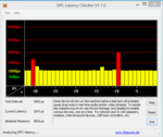 DPC Latency Checker avec deux entrées clavier.