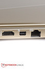 Il est possible de connecter des moniteurs externes 4K via les sorties DisplayPort et HDMI.