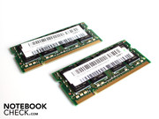 LA RAM DDR2 est divisée en 2 x 2.048 Mo.